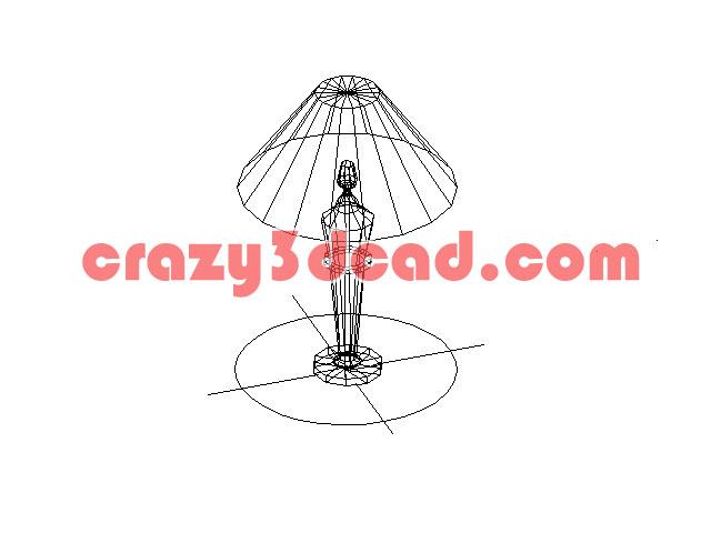Table lamp Cad 3D model